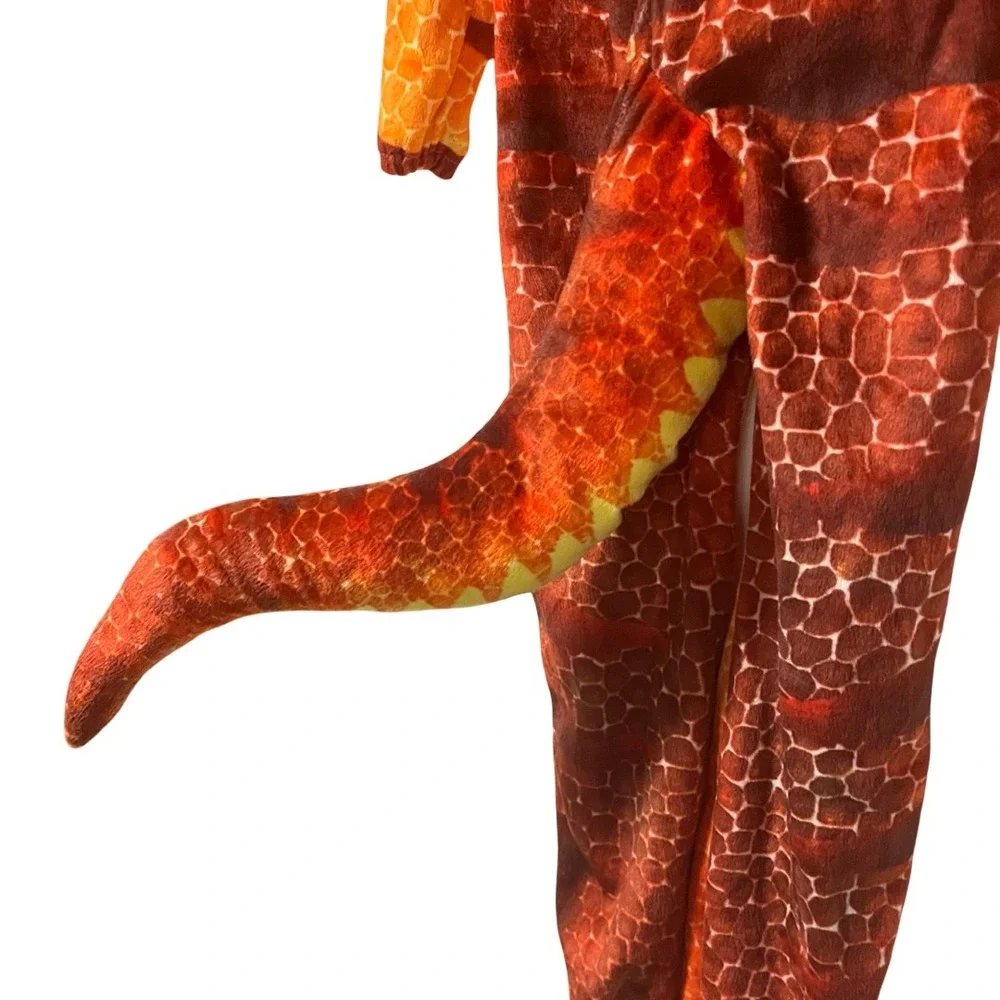 Pottery Barn Kids Dinosaur Costume Orange Bodysuit (No Headpiece) Size 4/6